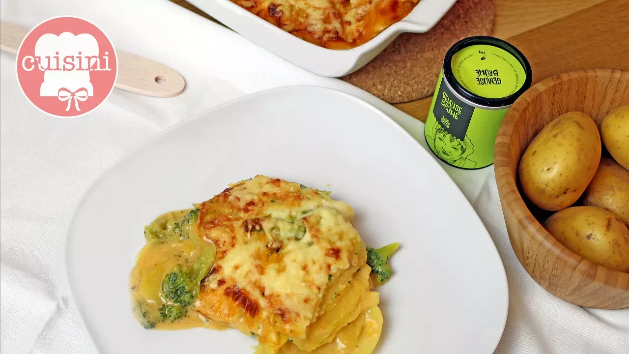 
          
          
          
            
            Kartoffelgratin (Kartoffelauflauf) mit Brokkoli | Rezept OHNE Sahne selber machen (gesund & einfach)
          
        . 