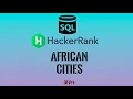 African Cities HackerRank SQL Solutions