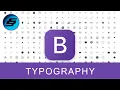 Typography - Bootstrap 5 Alpha Responsive Web Development and Design