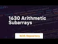 1630 arithmetic subarrays