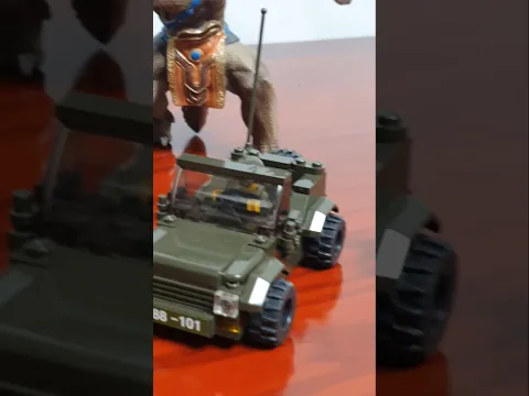 Military Jeep Trucks, Soldiers and Dinosaur Monsters
