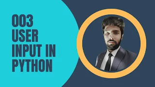 How to write Python code 003 Read user input in Python Python Tutorial for Beginners
