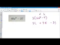 Multi Step Factoring