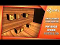 Physics Word Puzzle 3D Free Game Template Unity Asset Store Create Engaging Word Puzzles