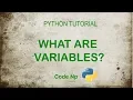 Python Tutorial for Beginner in Nepali What is Variables