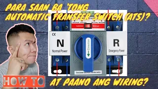 automatic transfer switch ats alamin ang gamit at kung paano ang pag install ng wiring tagalog