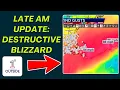 Destructive Southern New England Blizzard Late Monday AM Update