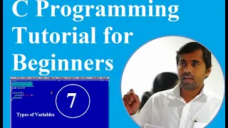 C Language Tutorial for Beginners Types of Variable