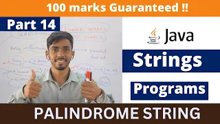 Palindrome string in Java ICSE computer Java ICSE programs Important java programs