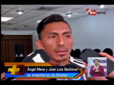 Ángel Mena y José Luis Quiñónez se despidieron de Emelec