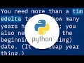 Convert timedelta to years