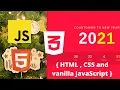 TUTO Countdown timer to new year 2021 HTML CSS and vanilla JavaScript