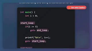 C Programming Mastering the goto Statement Use with Caution