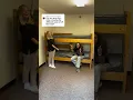 Dorm setups How to maximize space in your dorm room Stacking furniture