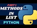 LIST METHODS IN PYTHON PART