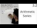 Edexcel A Level Maths 3 2 Arithmetic Series