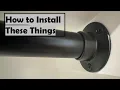How to Install Home Depot Closet Rods Easy Steel Closet Rod Installation