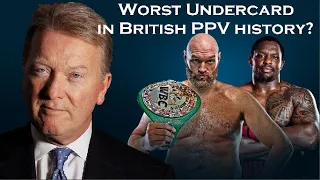 Small Hall level Undercard for Dillian Whyte vs Tyson Fury Wembley Stadium PPV