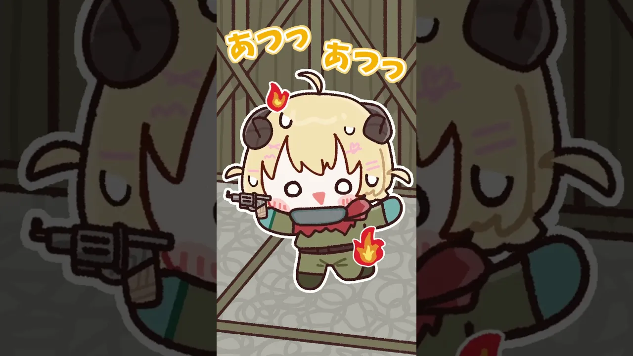 【手描き切り抜き】初RUSTでてんやわんやになるわため #shorts #vtuber