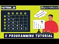 Pattern Program 26 in C language in Hindi Number Pattern Program C Programming Tutorial