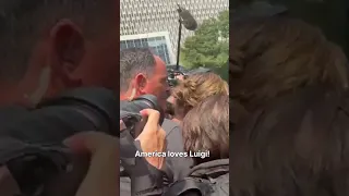 Fan Yells America Loves Luigi as Slain CEO s Heartbroken Widow and Family Leave Court