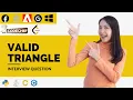 Check whether the triangle is valid or not if angles are given Python full course for beginner