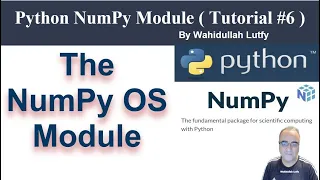 Python NumPy Module Tutorial Number 6