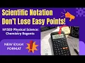 Scientific Notation You Must Know for the New Chemistry Regents Exam June Exam Examples