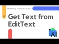 How to Get Data from EditText - Mastering Android