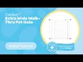 Carlson Extra Wide Walk-Thru Pet Gate - Install Tutorial