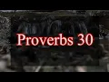 A reading of Proverbs 30 from the New Living Translation