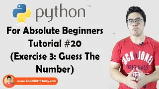 Python Exercise 3 - Guess The Number Python Tutorials For Absolute Beginners In Hindi
