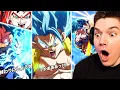 Download Lagu LR SSG Goku/Vegeta/Gogeta \u0026 LR SSJ4 Gogeta Super Attacks/Intros/Actives REACTION on Dokkan Battle!