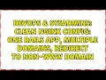 DevOps SysAdmins Clean Nginx config one Rails app multiple domains redirect to non-www domain