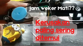kerusakan paling sering ditemui pada jam weker kring