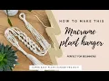 DIY macrame plant hanger tutorial make a plant hanger without wooden hoop boho plant decor