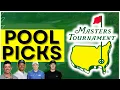 2026 Masters Golf Pool Who to Pick in your Masters Pool in Each Tier