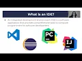 Week 2 Introduction to IDEs