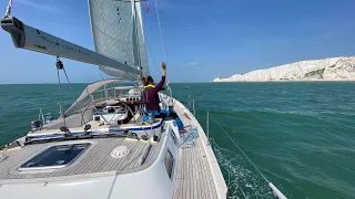 Team Windfinder from Eastbourne to Brighton a Hallberg-Rassy 48 mk II and her crew 2023