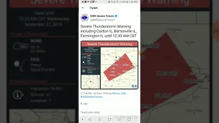 Canton Illinois Severe Thunderstorm 27-11-19