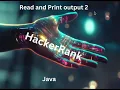 Java HackerRank StdIn and Stdout 2