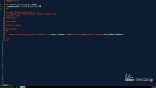 Markdown Heading Parser in Ruby with Heredocs