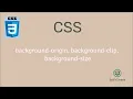 Set background size origin clip or painting area CSS