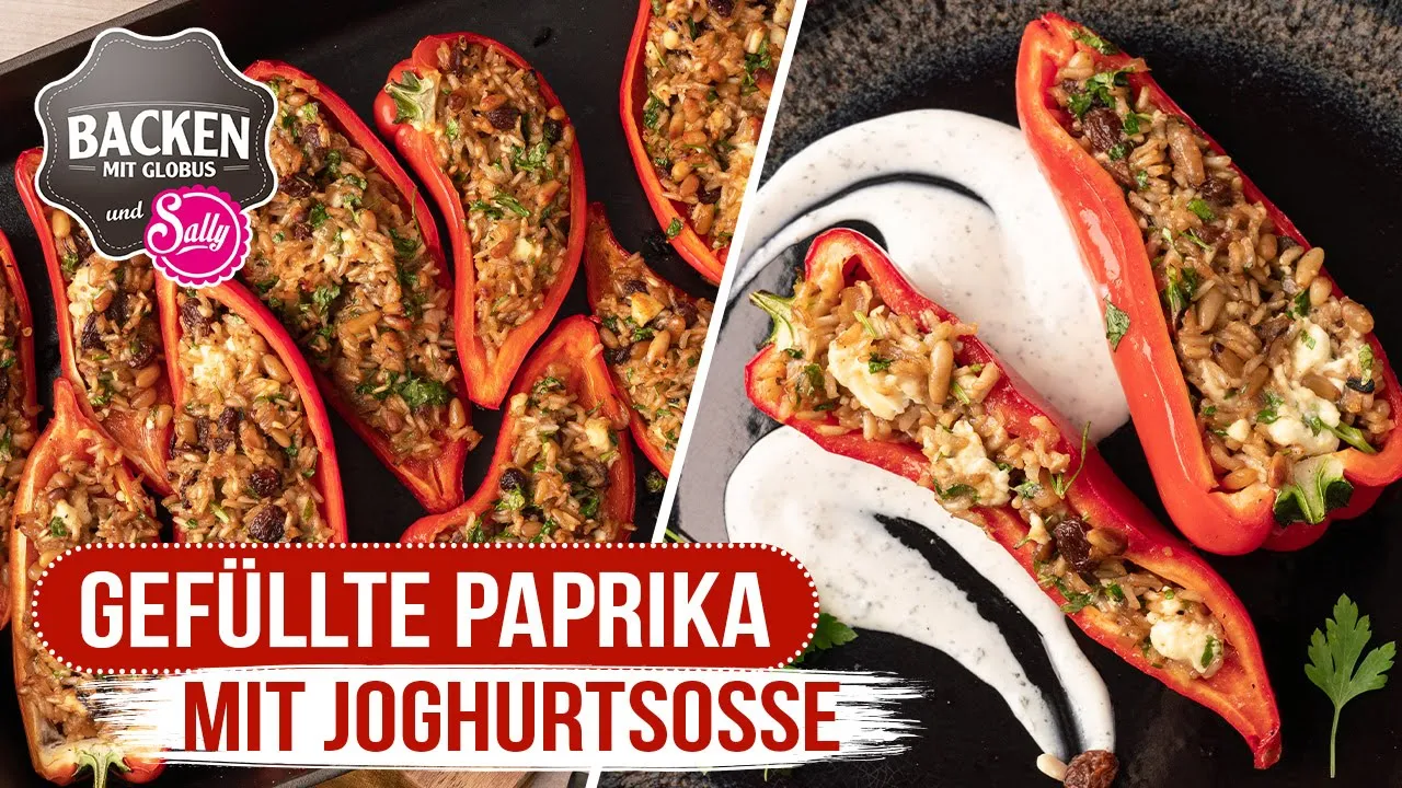 
          
          
          
            
            Gefüllte Paprika mit Joghurtsoße vom Grill | Backen mit Globus & Sallys Welt #112
          
        . 