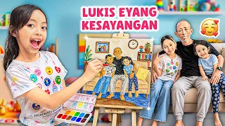 Leika Jadi Pelukis Keluarga! 🎨😱 Ayah, Eyang Dilukis!