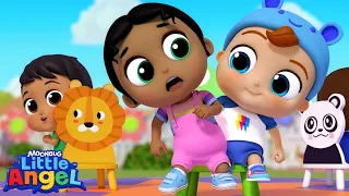 Musical Chairs Challenge | Little Angel Kids Songs & Nursery Rhymes