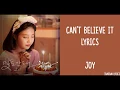 Download Lagu OMG!/ Can't Believe It - Joy Lyrics [Han,Rom,Eng] {The Great Seducer OST}