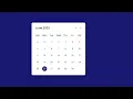 How To Create An Interactive Calendar Using Html Css and javascript Source code