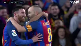 اهداف مباراة برشلونة واسبانيول     شاشة كاملة تعليق علي سعيد الكعبي               دندنها