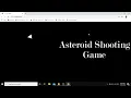 Asteroid Shooting Game Part 1 JavaScript Technical Coding
